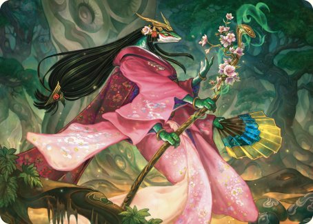 Sakiko, Mother of Summer Art Card [Commander Masters Art Series] | Pegasus Games WI