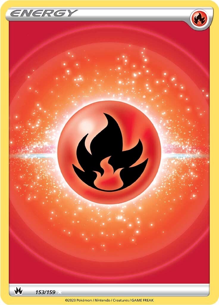 Fire Energy (153/159) (Texture Full Art) [Sword & Shield: Crown Zenith] | Pegasus Games WI