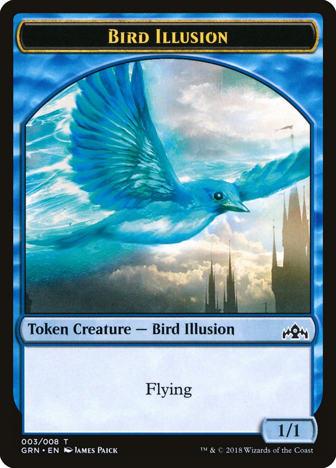 Bird Illusion Token [Guilds of Ravnica Tokens] | Pegasus Games WI