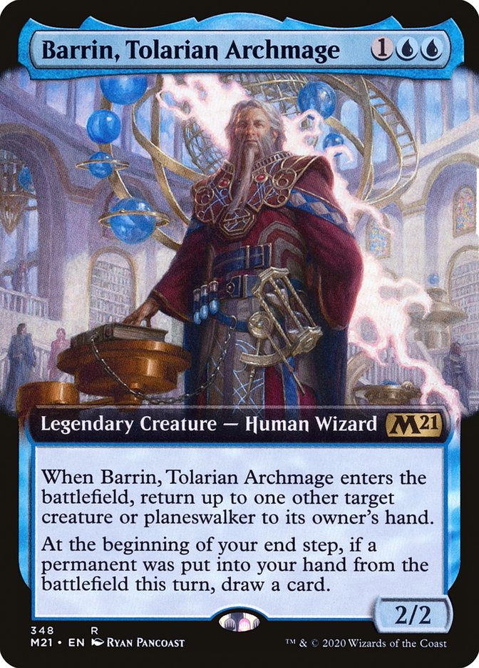 Barrin, Tolarian Archmage (Extended Art) [Core Set 2021] | Pegasus Games WI