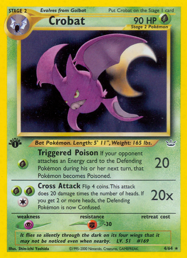 Crobat (4/64) [Neo Revelation 1st Edition] | Pegasus Games WI