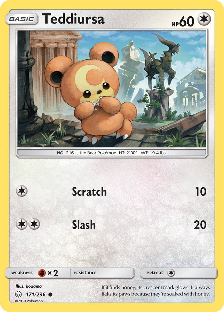 Teddiursa (171/236) [Sun & Moon: Cosmic Eclipse] | Pegasus Games WI