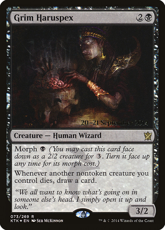 Grim Haruspex [Khans of Tarkir Prerelease Promos] | Pegasus Games WI