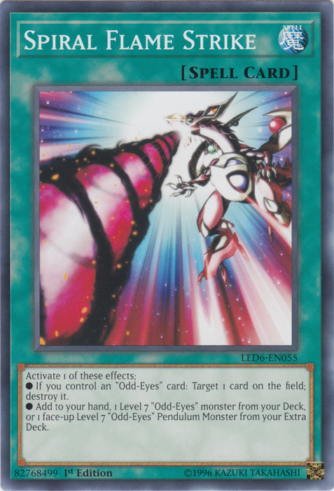 Spiral Flame Strike [LED6-EN055] Common | Pegasus Games WI