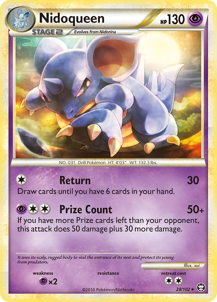 Nidoqueen (28/102) [HeartGold & SoulSilver: Triumphant] | Pegasus Games WI