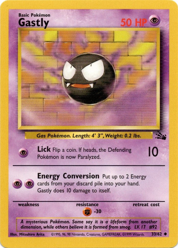 Gastly (33/62) [Fossil Unlimited] | Pegasus Games WI