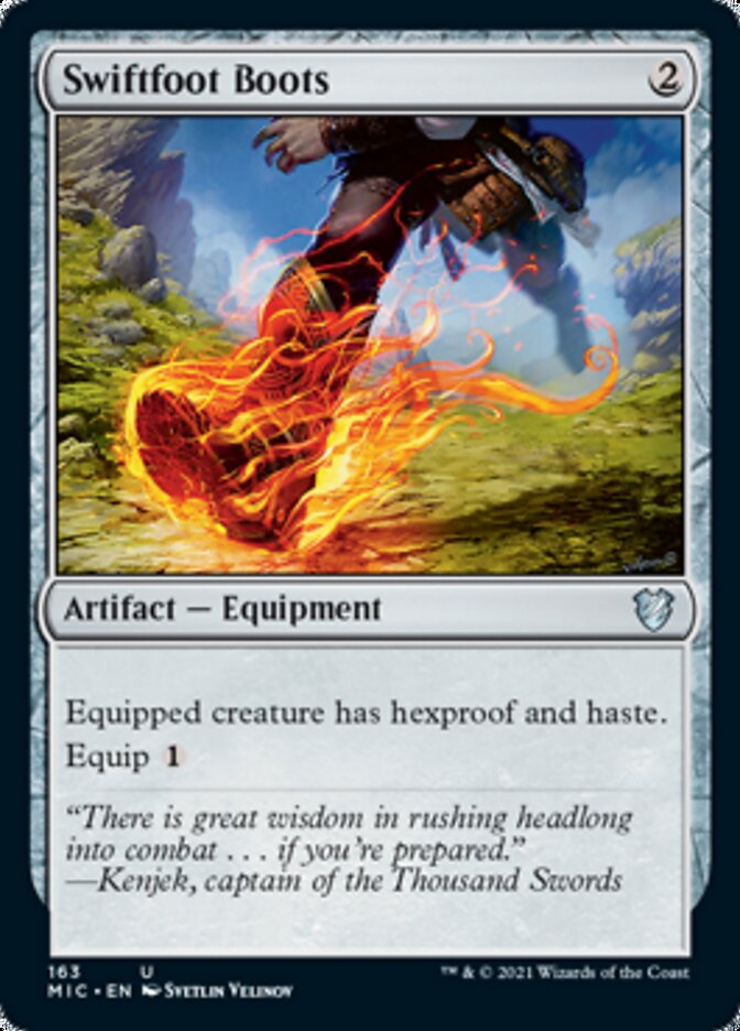 Swiftfoot Boots [Innistrad: Midnight Hunt Commander] | Pegasus Games WI