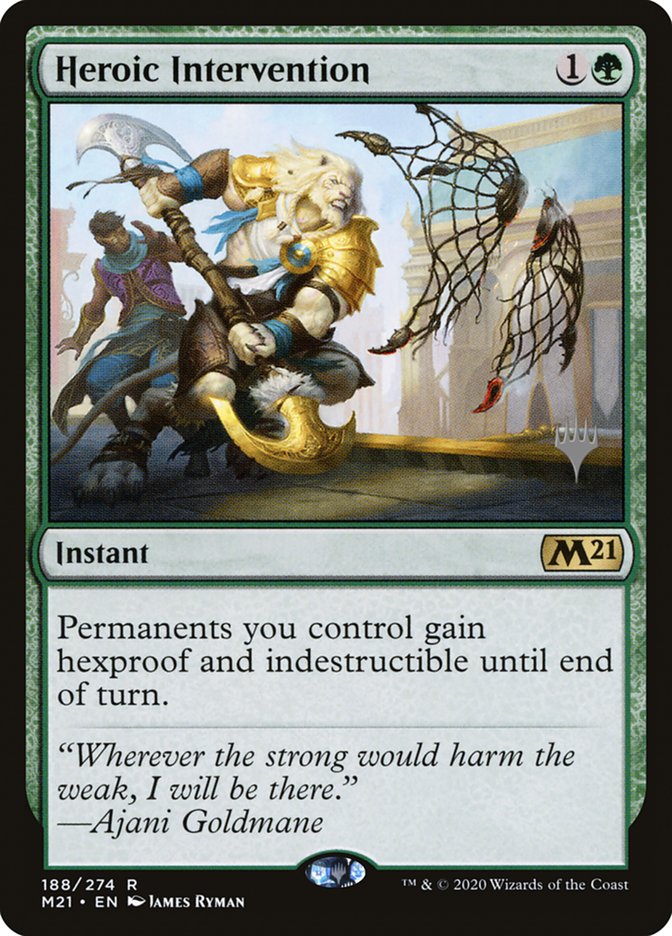 Heroic Intervention (Promo Pack) [Core Set 2021 Promos] | Pegasus Games WI