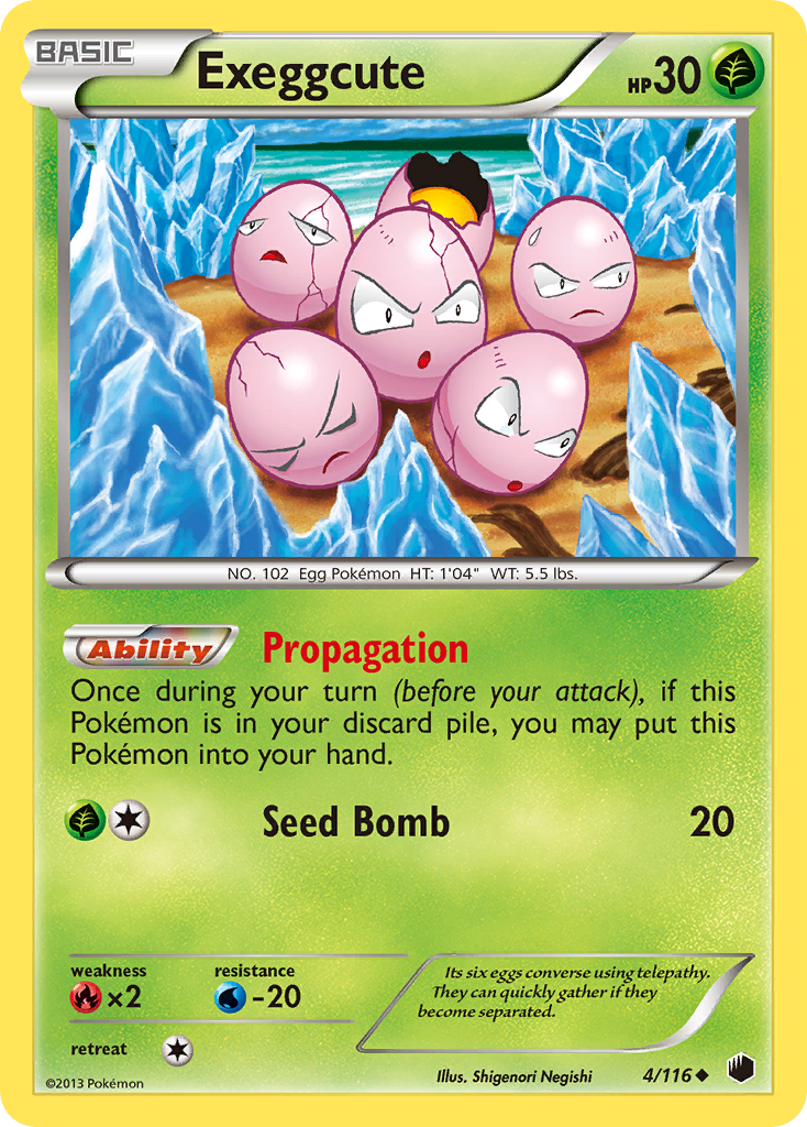 Exeggcute (4/116) [Black & White: Plasma Freeze] | Pegasus Games WI