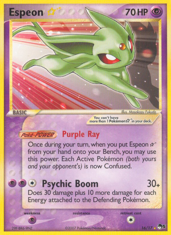 Espeon Star (16/17) [POP Series 5] | Pegasus Games WI