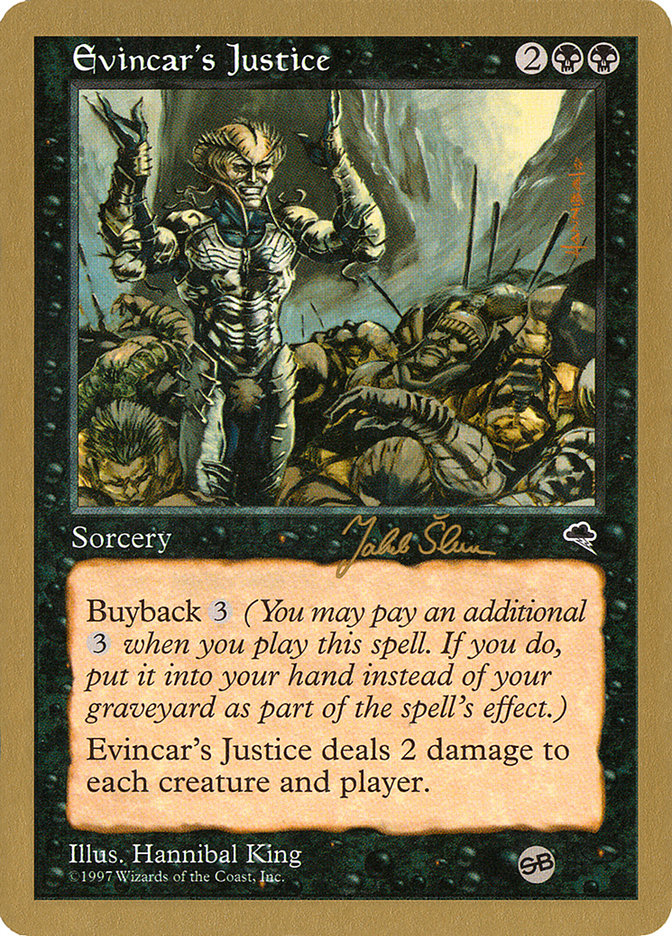 Evincar's Justice (Jakub Slemr) (SB) [World Championship Decks 1999] | Pegasus Games WI