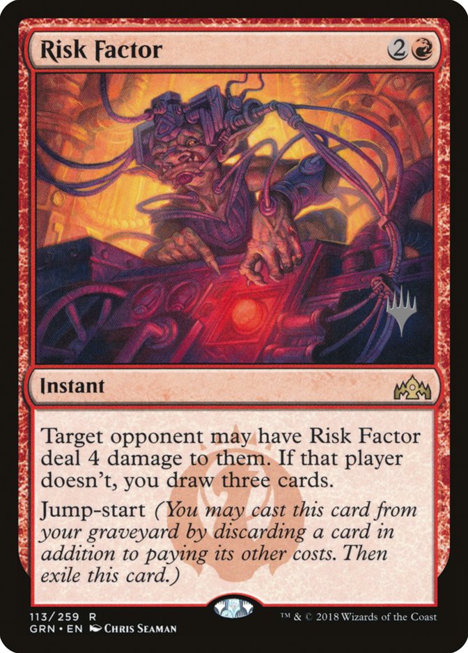 Risk Factor (Promo Pack) [Guilds of Ravnica Promos] | Pegasus Games WI