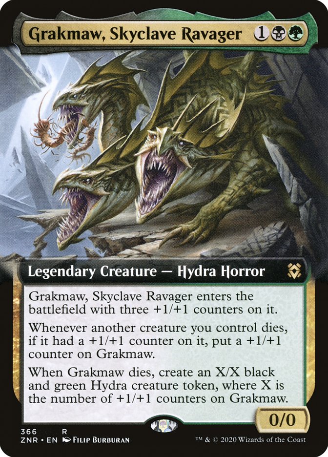 Grakmaw, Skyclave Ravager (Extended Art) [Zendikar Rising] | Pegasus Games WI