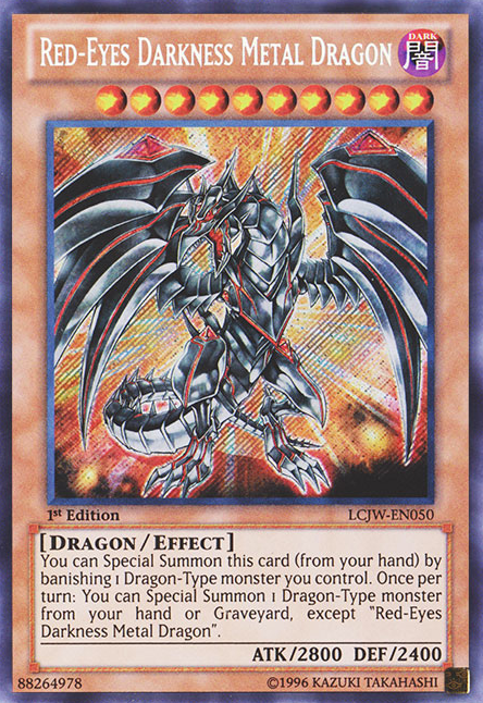 Red-Eyes Darkness Metal Dragon [LCJW-EN050] Secret Rare | Pegasus Games WI