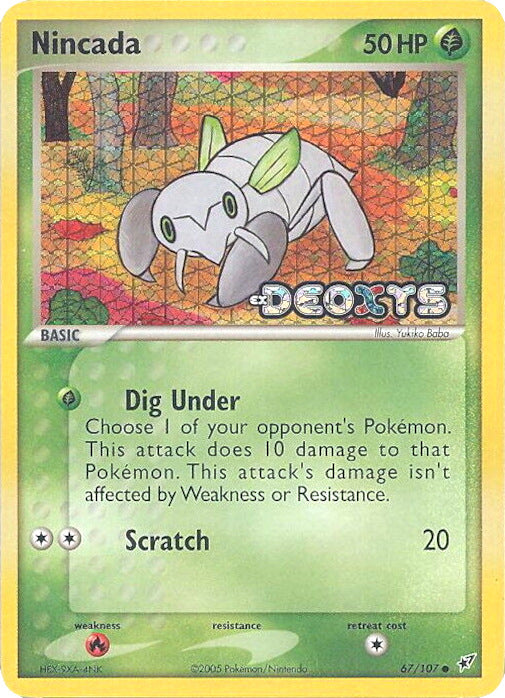 Nincada (67/107) (Stamped) [EX: Deoxys] | Pegasus Games WI