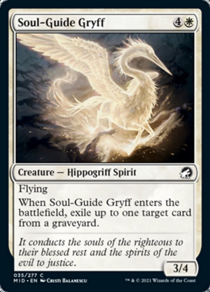 Soul-Guide Gryff [Innistrad: Midnight Hunt] | Pegasus Games WI