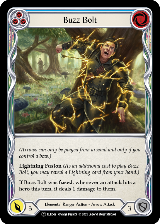 Buzz Bolt (Blue) [U-ELE049] Unlimited Rainbow Foil | Pegasus Games WI