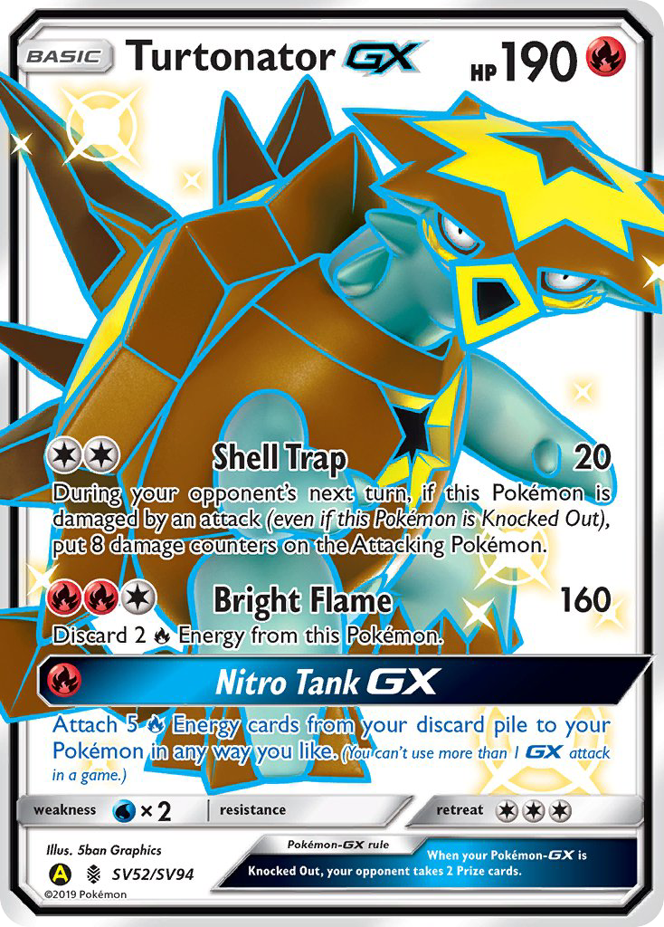 Turtonator GX (SV52/SV94) [Sun & Moon: Hidden Fates - Shiny Vault] | Pegasus Games WI