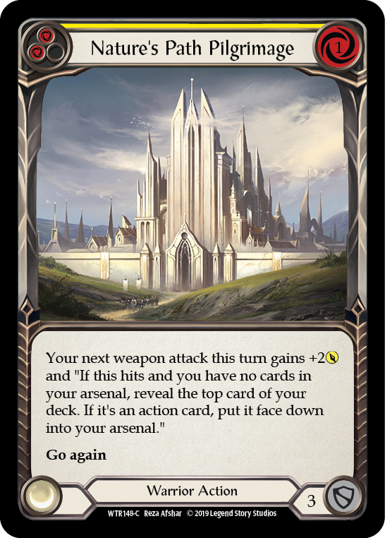 Nature's Path Pilgrimage (Yellow) [WTR148-C] Alpha Print Rainbow Foil | Pegasus Games WI