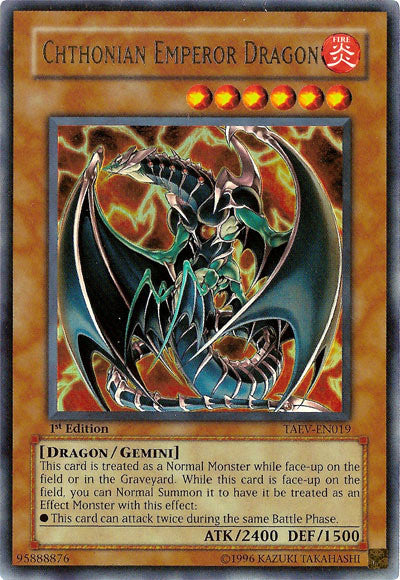 Chthonian Emperor Dragon [TAEV-EN019] Ultra Rare | Pegasus Games WI