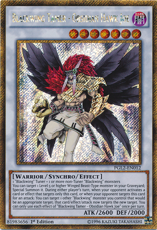 Blackwing Tamer - Obsidian Hawk Joe [PGL2-EN012] Gold Secret Rare | Pegasus Games WI