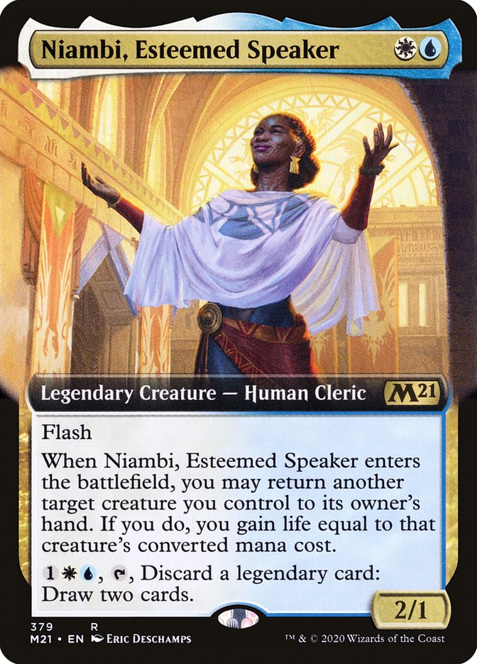 Niambi, Esteemed Speaker (Extended Art) [Core Set 2021] | Pegasus Games WI