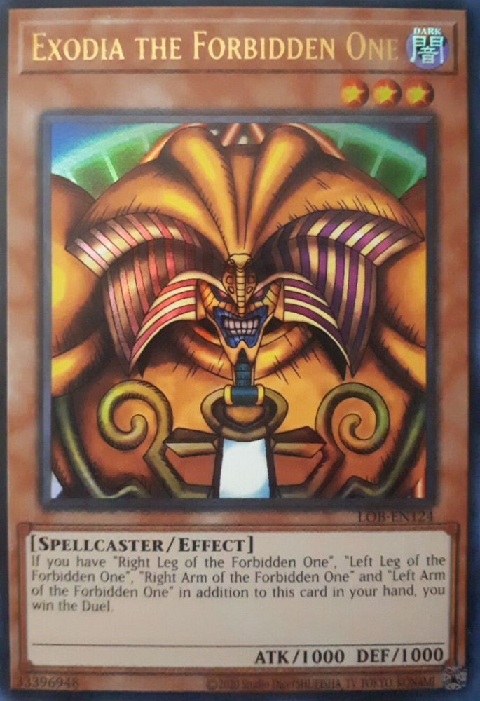 Exodia the Forbidden One (25th Anniversary) [LOB-EN124] Ultra Rare | Pegasus Games WI