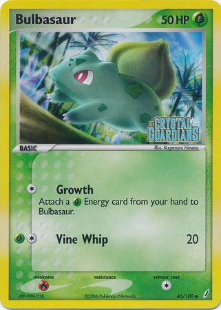 Bulbasaur (46/100) (Stamped) [EX: Crystal Guardians] | Pegasus Games WI