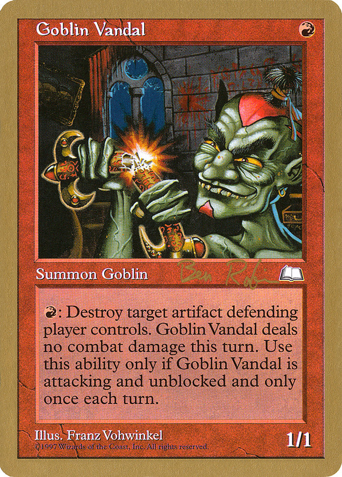 Goblin Vandal (Ben Rubin) [World Championship Decks 1998] | Pegasus Games WI