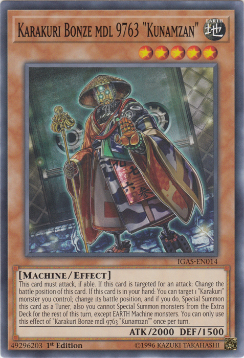 Karakuri Bonze mdl 9763 "Kunamzan" [IGAS-EN014] Common | Pegasus Games WI