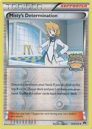 Misty's Determination (104/122) (Regional Championship Promo) [XY: BREAKpoint] | Pegasus Games WI
