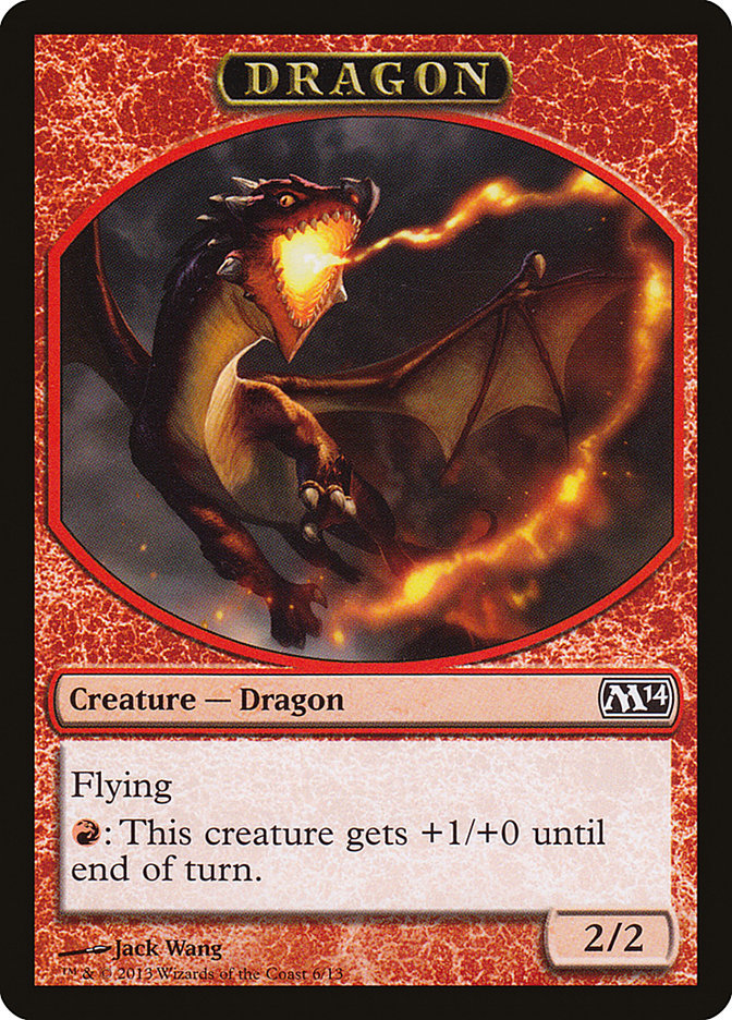 Dragon Token [Magic 2014 Tokens] | Pegasus Games WI