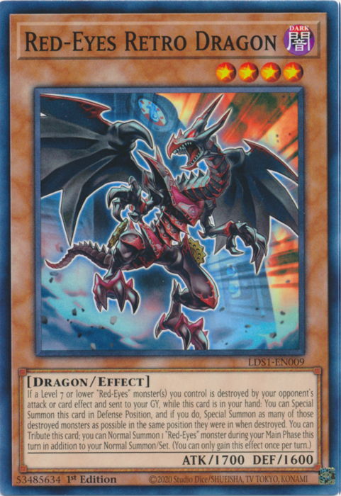 Red-Eyes Retro Dragon [LDS1-EN009] Common | Pegasus Games WI