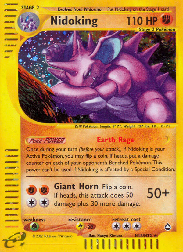 Nidoking (H18/H32) [Aquapolis] | Pegasus Games WI