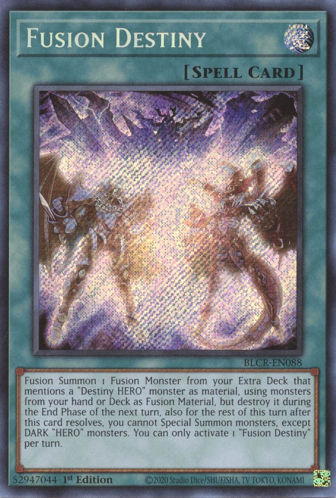 Fusion Destiny [BLCR-EN088] Secret Rare | Pegasus Games WI