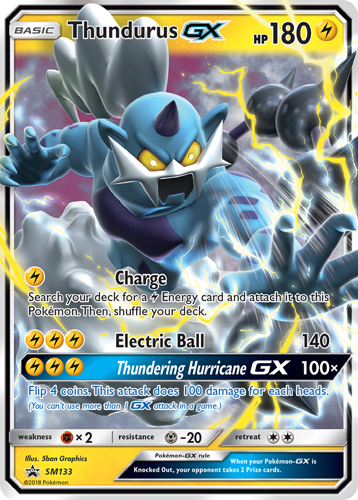 Thundurus GX (SM133) [Sun & Moon: Black Star Promos] | Pegasus Games WI