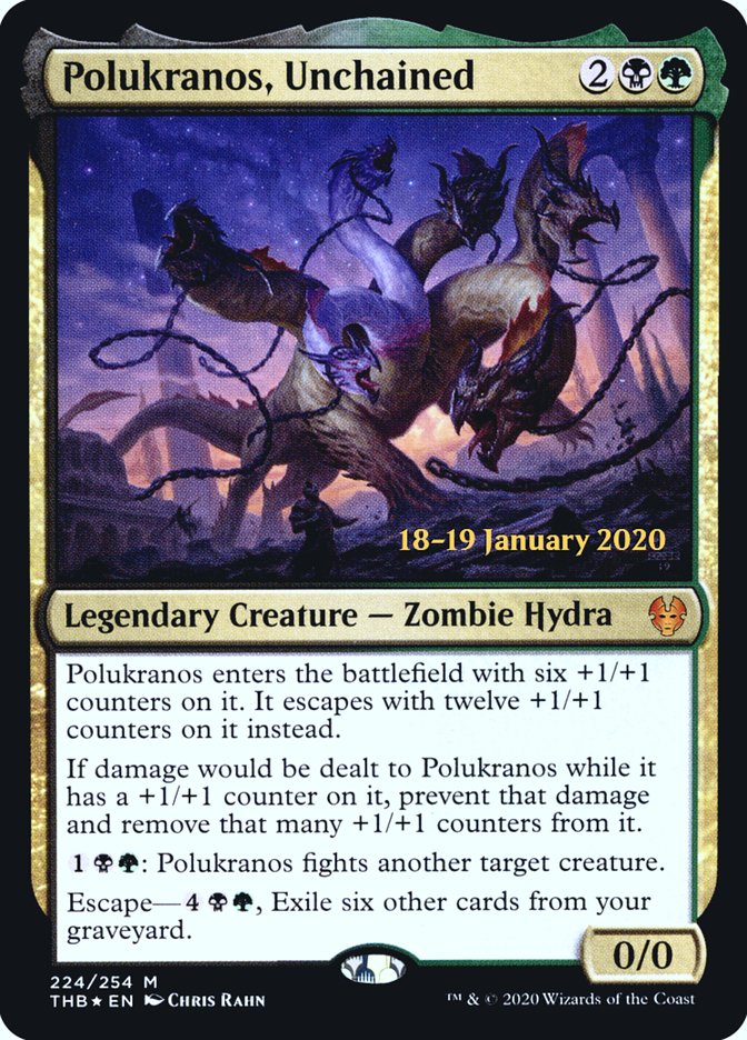 Polukranos, Unchained [Theros Beyond Death Prerelease Promos] | Pegasus Games WI