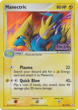 Manectric (46/110) (Stamped) [EX: Holon Phantoms] | Pegasus Games WI