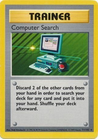 Computer Search (71/102) [Base Set Shadowless Unlimited] | Pegasus Games WI