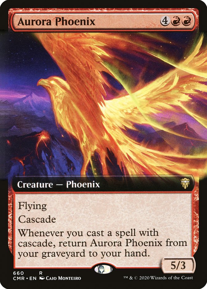 Aurora Phoenix (Extended Art) [Commander Legends] | Pegasus Games WI