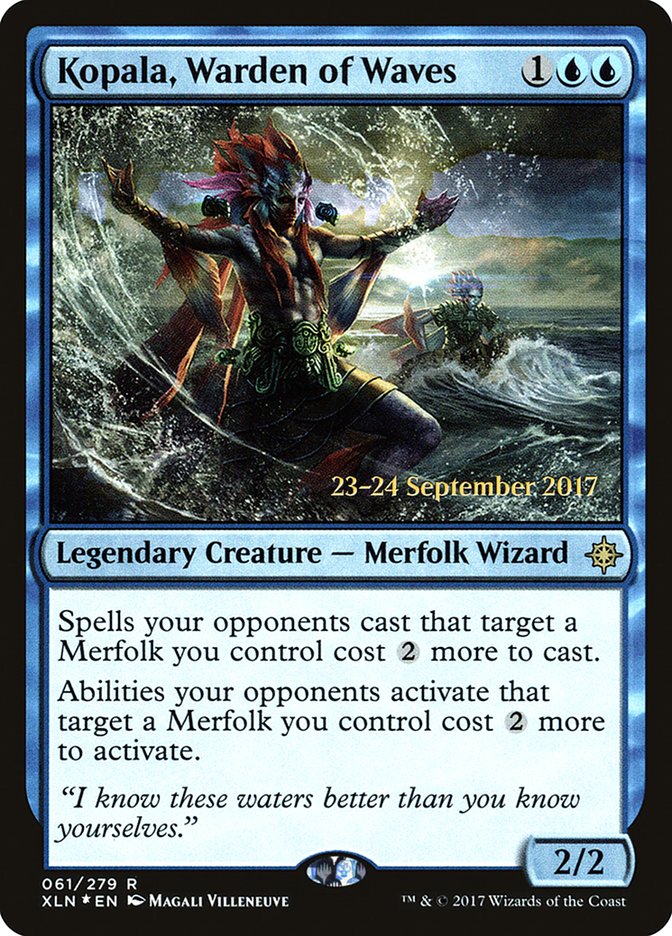 Kopala, Warden of Waves [Ixalan Prerelease Promos] | Pegasus Games WI