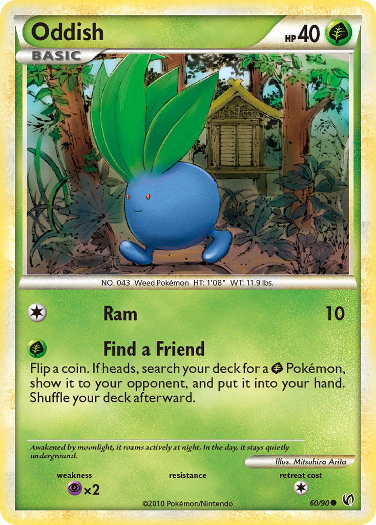 Oddish (60/90) [HeartGold & SoulSilver: Undaunted] | Pegasus Games WI