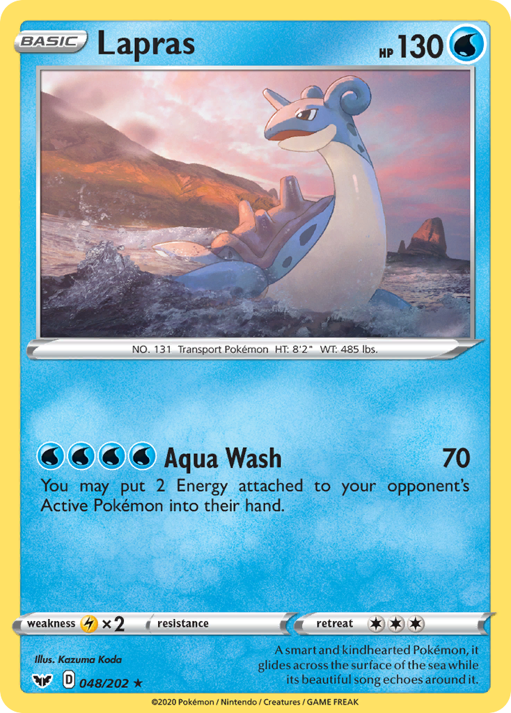 Lapras (048/202) [Sword & Shield: Base Set] | Pegasus Games WI