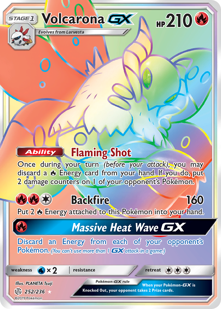 Volcarona GX (252/236) [Sun & Moon: Cosmic Eclipse] | Pegasus Games WI