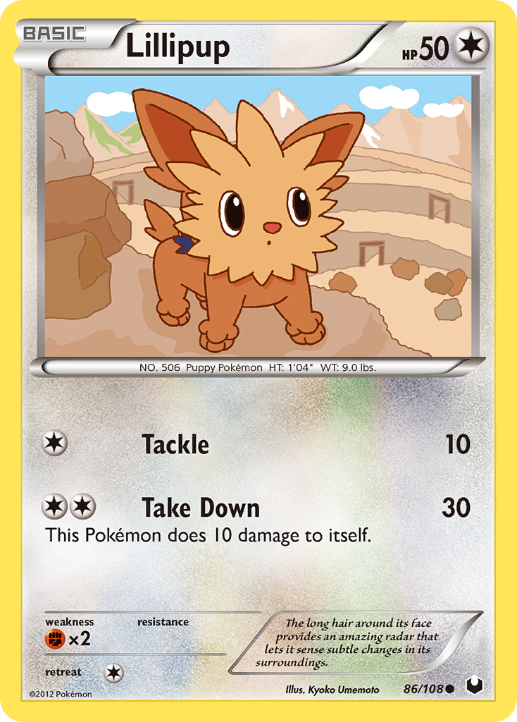 Lillipup (86/108) [Black & White: Dark Explorers] | Pegasus Games WI