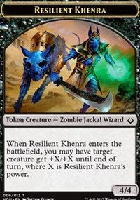 Resilient Khenra // Cat Double-Sided Token [Hour of Devastation Tokens] | Pegasus Games WI