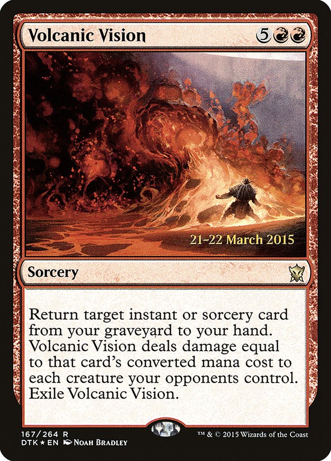 Volcanic Vision [Dragons of Tarkir Prerelease Promos] | Pegasus Games WI