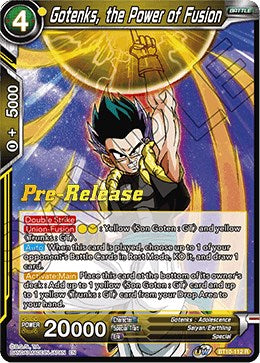 Gotenks, the Power of Fusion (BT10-112) [Rise of the Unison Warrior Prerelease Promos] | Pegasus Games WI