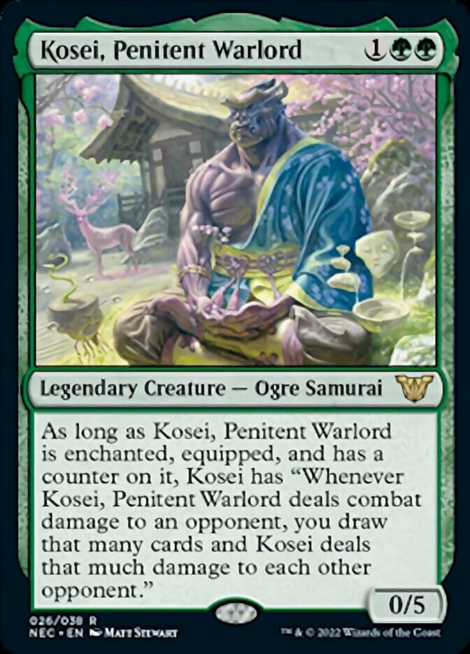 Kosei, Penitent Warlord [Kamigawa: Neon Dynasty Commander] | Pegasus Games WI