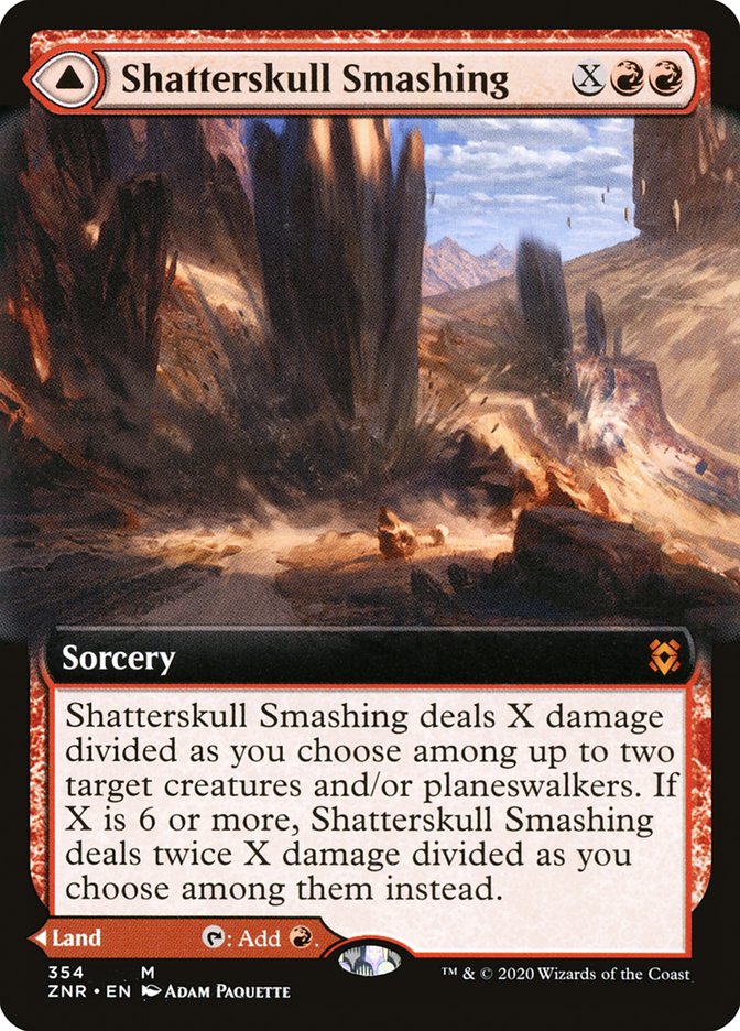 Shatterskull Smashing // Shatterskull, the Hammer Pass (Extended Art) [Zendikar Rising] | Pegasus Games WI